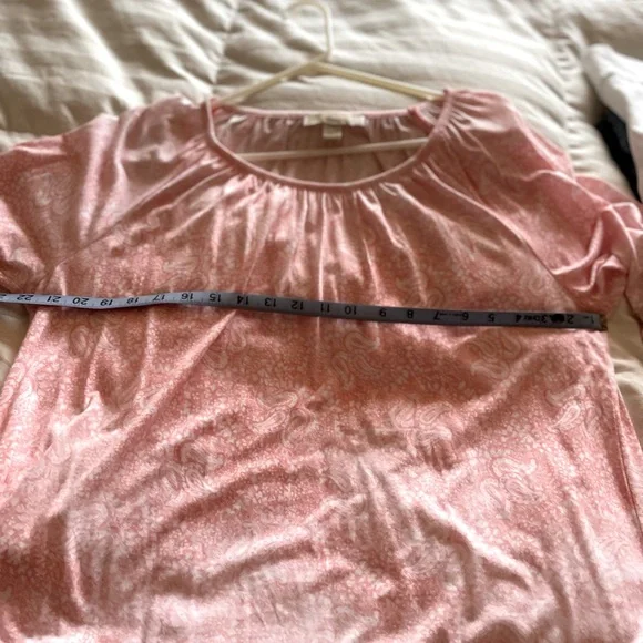 - MICHAEL KORS TOP L Soft Peach Print - Picture 6 of 7